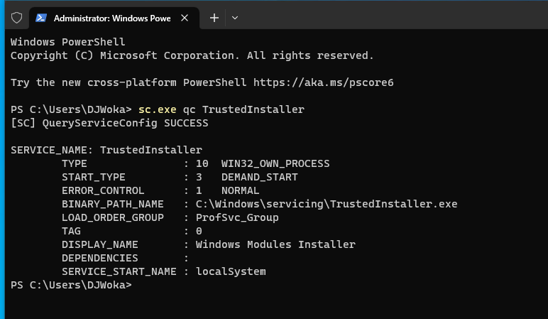 No more Access Denied - I am TrustedInstaller